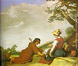 Shepherd and Sherpherdess by Abraham Bloemaert